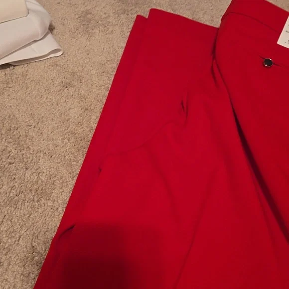 Women's CK Red Suit Pants - Picture 6 of 6